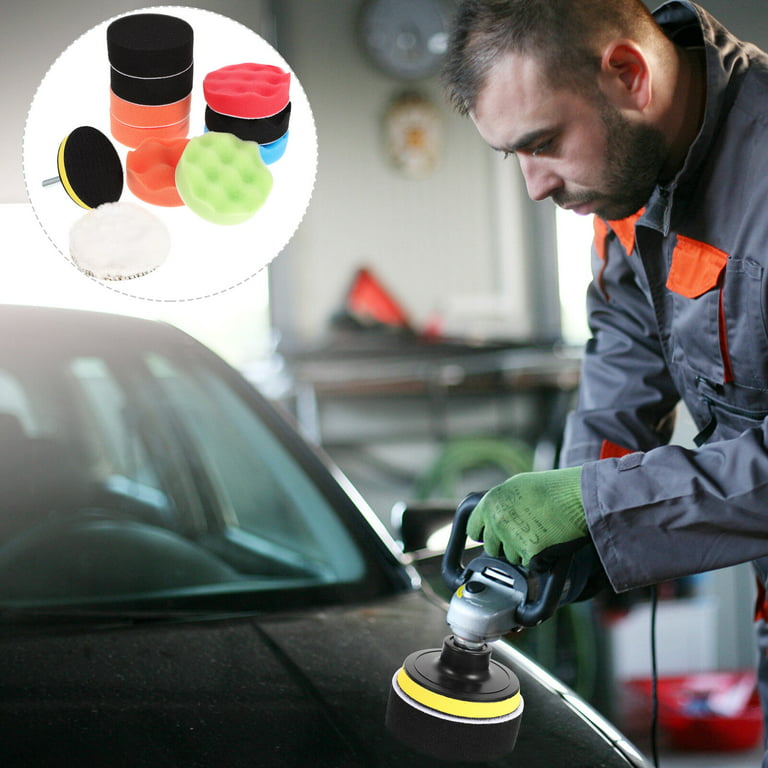 HUKOER Cordless Car Buffers Polishers Kit 7500 RPM 2 Pcs Batteries for Car  Detailing and Waxing