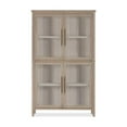 thumbnail image 6 of Modus Furniture Camden Four Door Shiplap Curio in Chai, 6 of 8