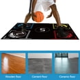 thumbnail image 1 of Tapete para pasos de baloncesto tapete de entrenamiento de regateo para práctica de trabajo de pies silencioso absorbente de golpes para entrenamiento de Control de pelota para jóvenes y adultos, 1 of 6