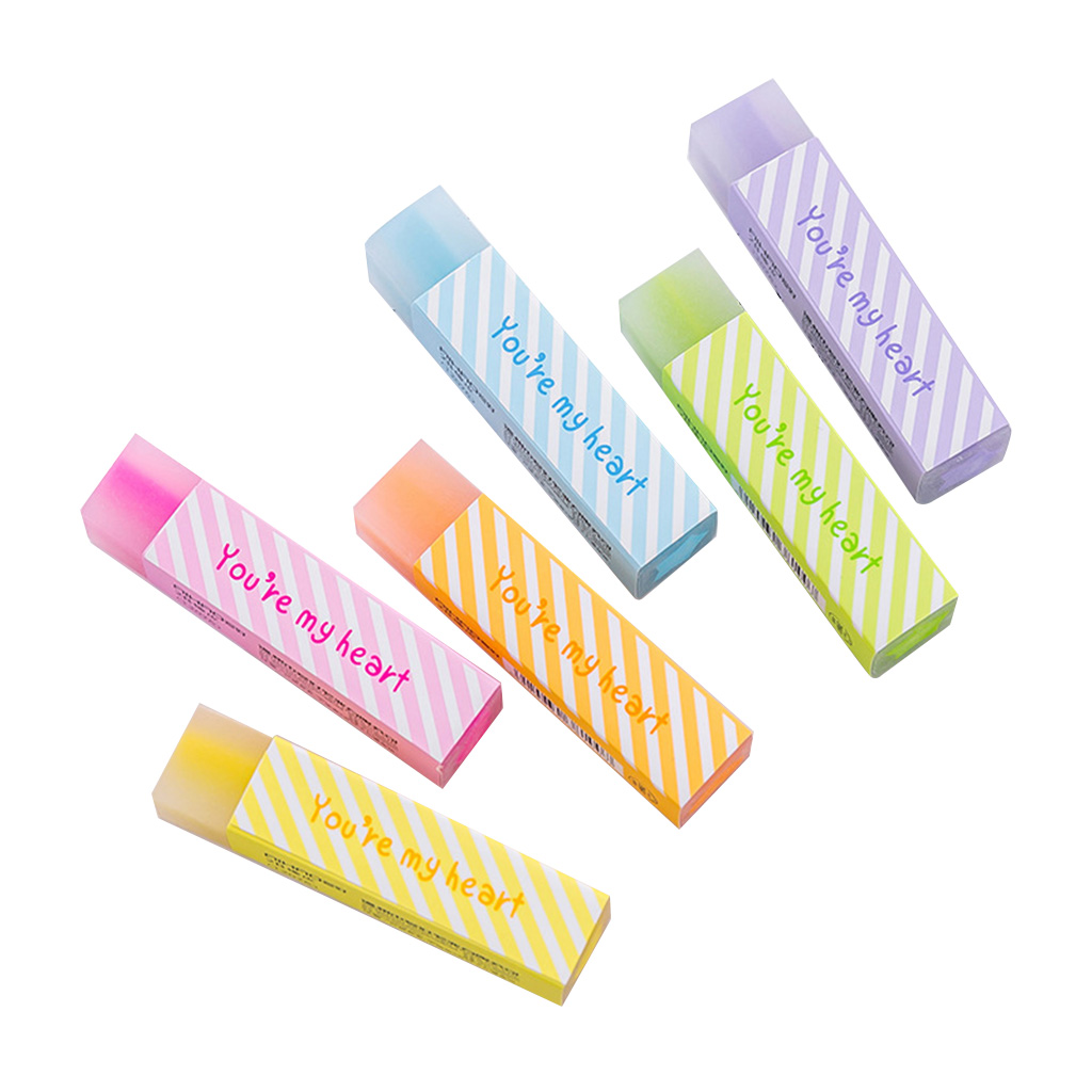 Realistic Colorful Jelly Eraser Portable Pocket Eraser Easy Erasing Non
