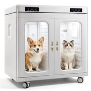 INDEEDING Large Pet Dryer Box for Dogs Cats Up to 130 Lbs Breeds Quiet High Efficiency Drying Machine with Temperature Control & Function US Plug