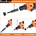 thumbnail image 4 of Herramienta para tuercas y remaches Trivd Frol 16 con 15 mandriles métricos y SAE, 4 of 8