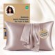thumbnail image 1 of Juego de fundas de almohada Bedsure, tamaño king, satén, rosa empolvado, 2 unidades, 1 of 8