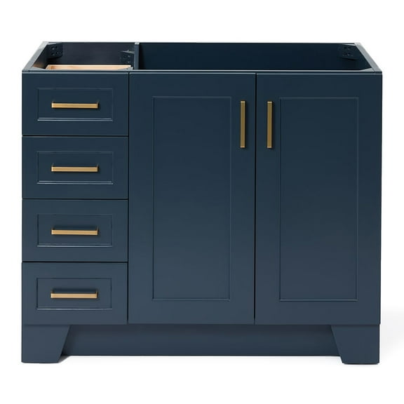 Ariel Q043S-R-BC-MNB Taylor 42" Single Wood Vanity Cabinet - Blue