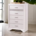 thumbnail image 5 of Benjara Wooden Drawer Chest with Hidden Jewelry Tray- White, 5 of 9