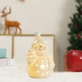thumbnail image 4 of JWshufel Ceramic Christmas Deer Snowman Ornament with Soft Lighting for Indoor Holiday Decor Shape and Stately Decoration for Christmas Atmosphere 4.9x3.1in White, 4 of 6