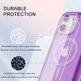 thumbnail image 5 of for iPhone 11 Case, [Compatible with MagSafe] Full-Body Protection Anti-Scratch Case with Built-in Screen Protector, Front Cover TPU Frame Durable for iPhone 11 Cover, Darkpurple, 5 of 8