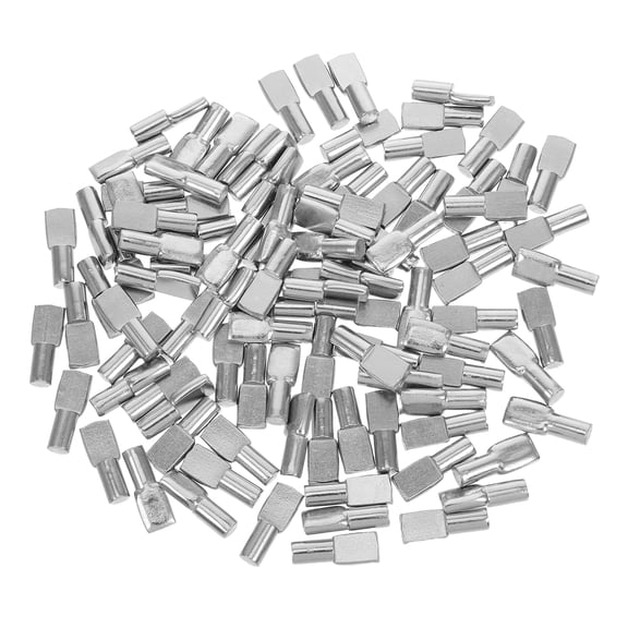 BEADCEST Silver Metal Shelf Pegs For Closets Office Use 100Pcs 0.75X0.28X0.20In