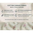 thumbnail image 5 of Printed Cotton Canvas Fabric by Soimoi | Floral Pattern - White | 56 Inch Wide | Sold By 3 Yard | Heavy Duty Craft & Upholstery Fabric, 5 of 7