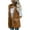 Khaki, variant on IROINNID Shearling Vest for Women Casual Solid Vests Warm Fleece Comfy Thermal Hooded Jacket with Pockets,Sky Blue