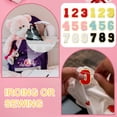 thumbnail image 4 of Uxcell Chenille Number Patches Self-Adhesive Number Patch Appliques Stickers for DIY Clothing Hat Decor Pink with Gold Edge, 4 of 7