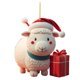 thumbnail image 5 of Adornos navideños para fiestas en casa con forma de cabra, adornos para árboles de Navidad, suministros para fiestas y decoración del hogar, 5 of 5