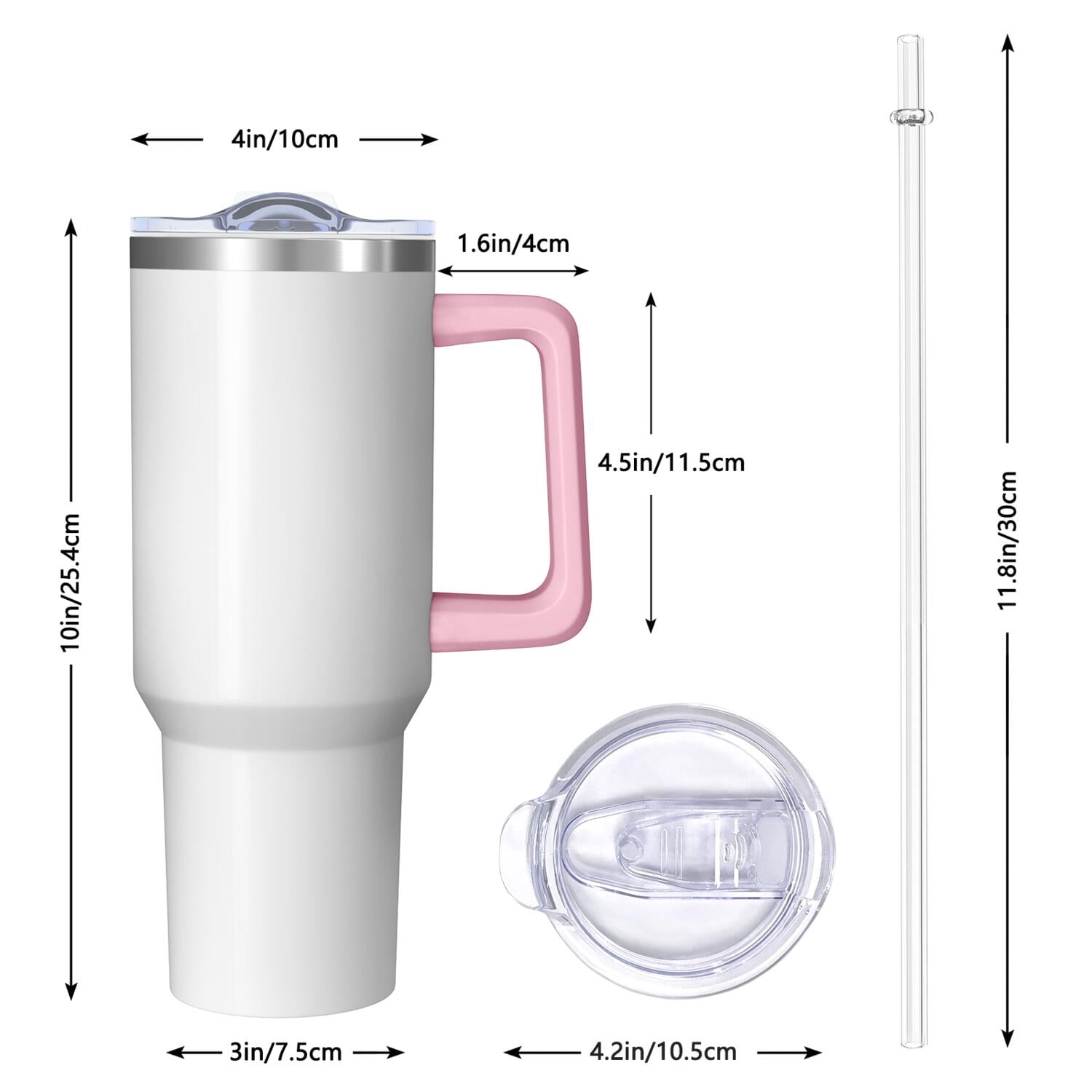 Dog 40oz Tumbler with Handle Straw Teacher Gifts for Dog Educators 40 oz Dog Theme Tumbler Spill Proof Lid Double Insulated Travel Must Haves