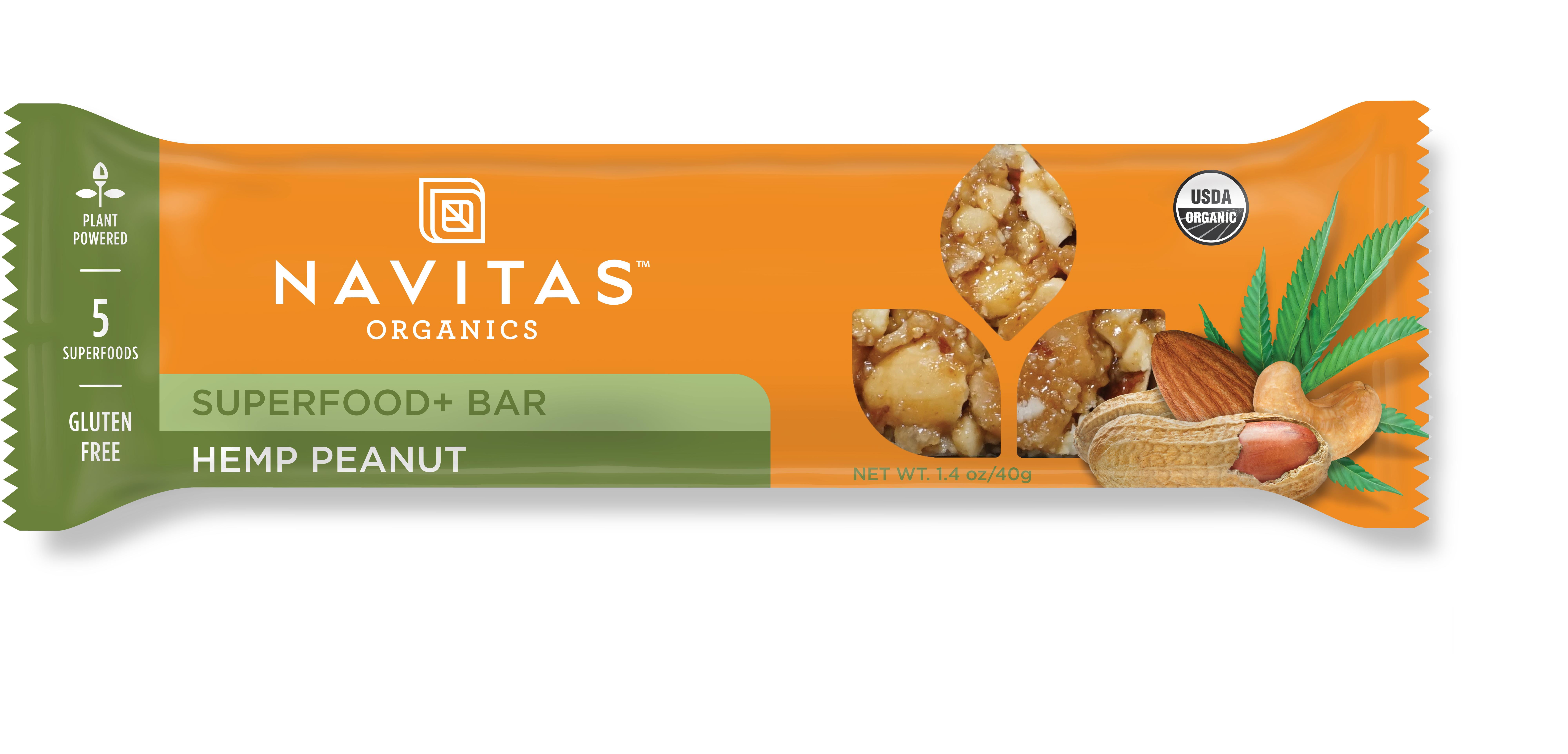 Navitas Organics Hemp Peanut Bar