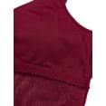 thumbnail image 6 of DPOIS Women Sleeveless Lyrical Dance Costume Modern Contemporary Dance Dress Burgundy XXL, 6 of 7