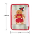 thumbnail image 5 of sunsanly Christmas Refrigerator Handle Covers Gingerbread Man Kitchen Appliance Handle Covers for Fridge Door Holiday Home Office Decoration, 5 of 7