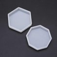 thumbnail image 5 of Molde de silicona para posavasos geométrico hexagonal/octógono, bandeja creativa de resina epoxi, 5 of 5