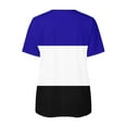 thumbnail image 5 of Blusa informal con cuello en V y manga corta con estampado de verano para mujer con estilo OAVQHLG3B Store  lin121212, 5 of 5