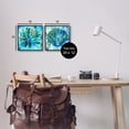 thumbnail image 3 of Stupell Industries Blue Sea Life Abstraction Animals & Insects Painting Black Framed Art Print Wall Art, 12 x 12, Set of 2, 3 of 9