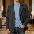 thumbnail image 2 of ZVNAΖH Men's Corduroy Blazer Jacket, Two-Button Notch Lapel Casual Sport Coat with Buttoned Chest Pocket, Long Sleeve Relaxed Outerwear, S-3XL, 2 of 9