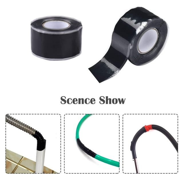 pitrice 2 Pcs Ruban Isolant Électrique en Gel de Silice, Utilisation Facile, Grand Application, Assurance Sécurité Jardin 1Ensemble