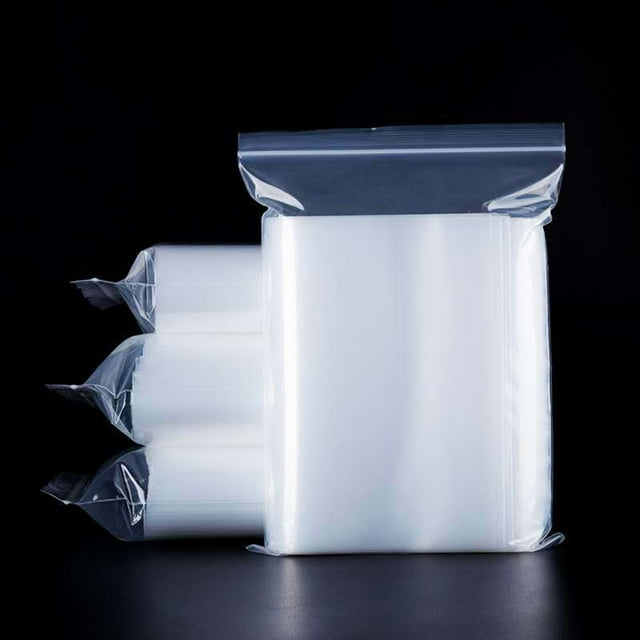 Dianli Sac de Rangement Alimentaire Transparent Épaissi à Fermeture Éclair Auto-Obturante, Plastique Réutilisable Robuste, Sans BPA de Qualité Alimentaire, Joint Hermétique, Organisateur pour Congélateur et Garde-Manger pour Cuisine et Voyage
