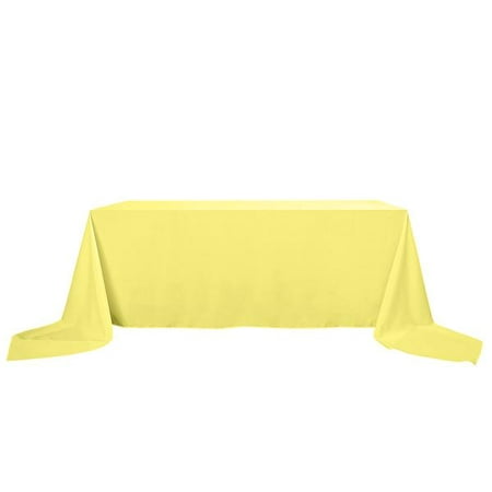 

BalsaCircle 10 Pieces 90 x 156 Yellow Rectangle Polyester Tablecloths Table Cover Linens