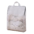 thumbnail image 1 of Bolsa de malla para lavar ropa interior, plegable, con asa y cremallera, ideal para viajes., 1 of 8