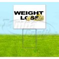 thumbnail image 1 of Weight Loss (18" x 24") Yard Sign, Includes Metal Step Stake, 1 of 6