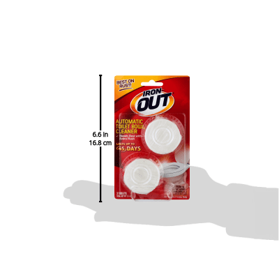 Iron OUT Automatic Toilet Bowl Cleaner Tablets, 2.5 oz, 2-Pack