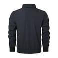 thumbnail image 3 of Hood Crew Men's Bomber Jacket Casual Zipper Coat Lightweight Long Sleeve Sportwear Windbreaker Navy XL, 3 of 7