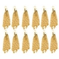 thumbnail image 6 of 12pcs Gold Tassels Chain Embellishment jewelry finding charm pendant 50mm Golden, 6 of 8