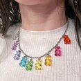 thumbnail image 3 of Collar DrippyGoods Y2K Gen Z con forma de osito de goma arcoíris, 3 of 4