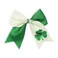 thumbnail image 2 of JingChun Saint Patrick’s Day Bow with Shamrock, Festive Hair Accessory with Alligator Clip, St. Patty’s Hairpiece 1Pc, 2 of 6