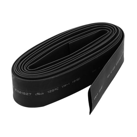 Unique Bargains 3.6M 16mm 2:1 Heat Shrink Tube Sleeving Wrap Wire Kit Black