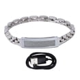 thumbnail image 2 of Bracelet Intelligent Bracelet en Acier Modes de Mouvement Multiples Rappel d'Appel Étanche Bracelet Intelligent Magnétique Traqueur d'Activité et de Mise en Forme, 2 of 7
