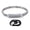 Silver, variant on Smart Bracelet Steel Wristband Multi Motion Modes Call Reminder Waterproof Magnetic Activity Fitness Tracker Health Monitor Touchscreen for Men and Women, Gold, 9.84 in / 25 cm