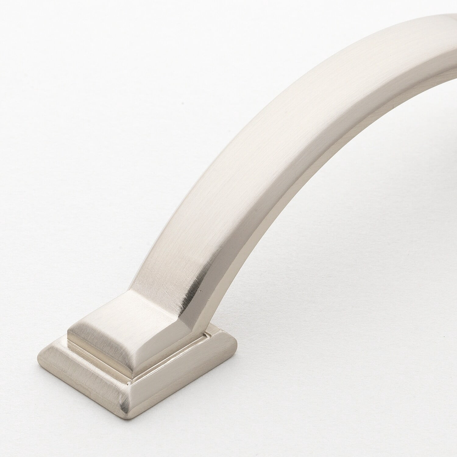 GlideRite 3 in. Center Arched Square Pulls Cabinet Hardware Handles, Satin Nickel, Pack of 25