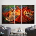 thumbnail image 5 of Whirling Dervish Oil Painting Print, Printed Canvas Canvas, Canvas, Canvas Printed Canvas, Muslim Housewarming Canvas Gift, Islamic Printed Canvas, Canvas Wall Decor - 3P-White Framed, 5 of 9