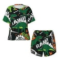thumbnail image 4 of Xecao Dinosaur Skeleton print Swimsuit for women, Summer-ready, sporty style.Quick-dry fabric. Many sizes & colors., 4 of 9