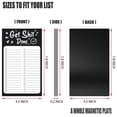 thumbnail image 2 of BallsFHK Magnetic Fridge Notepads For Grocery List, Shopping List To Do List Reminders Recipes Magnetic Back Memo Notepad With Pu Leather Pen Holder, 2 of 4