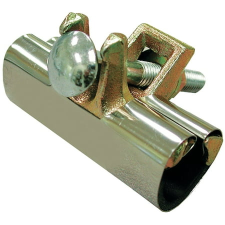 

Jones Stephens 1/2 In. x 6 In. Stainless Steel Repair Clamp 2 Bolt Installation