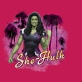 thumbnail image 2 of Junior's She-Hulk: Attorney at Law Hero Pose  Racerback Tank Top Dark Pink Large, 2 of 4