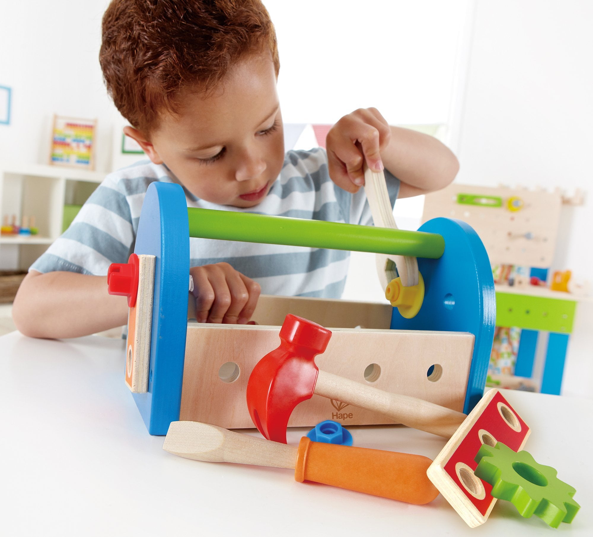 wooden tool box for toddlers