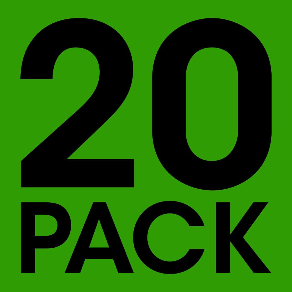 Cmple - 20 Pack Cat6 Ethernet Cable 3 ft Cat 6 Network Cables with RJ45 Connectors 10Gbps Computer LAN Patch Cord Router 550Mhz Cat 6 Wire - Green