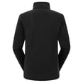 thumbnail image 5 of HOOMEUMY Mens Hoodless Fleece Jacket Long Sleeve Clothes Fashion 2025 Trendy Classic Solid Coat Stand Collar Jacket Padded Design Casual Workout Black L, 5 of 6