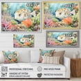 thumbnail image 4 of Designart "Guardian Pufferfish Of The Coral Realm I" Coastal Coral Under Water Floater Framed Canvas Prints, 4 of 5