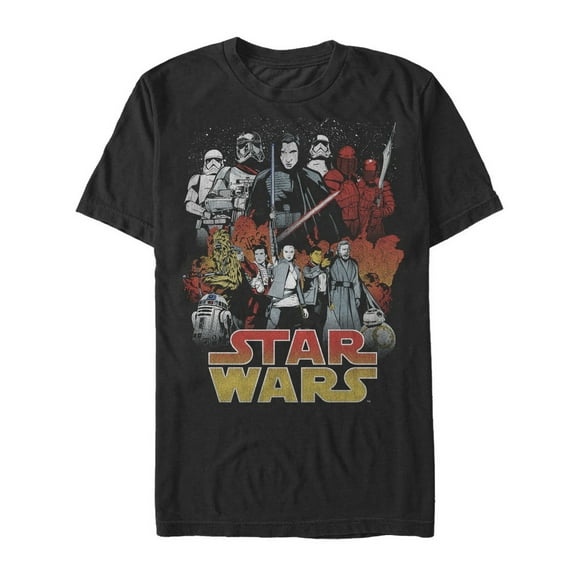 Men's Star Wars The Last Jedi Good and Evil Graphic Tee Black X Large