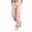 Pink, variant on Maplenight Womens Cargo Pants Elastic Waist Button Hiking Pants Casual Travel Work Trousers with Multi Pockets