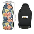 thumbnail image 2 of ALAZA Elegant Tropical Flower-t2 Car Seat Covers 2 PCs Universal Auto Front Seats Interior Protector, 2 of 7